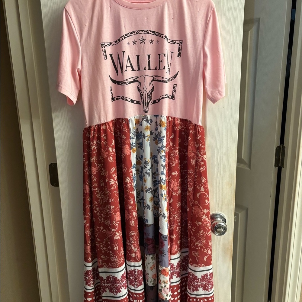 Boho Concert Tee/ Dress-  Morgan Wallen